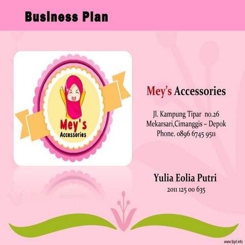 Kewirausahaan : Meys Accessories - Business Plan