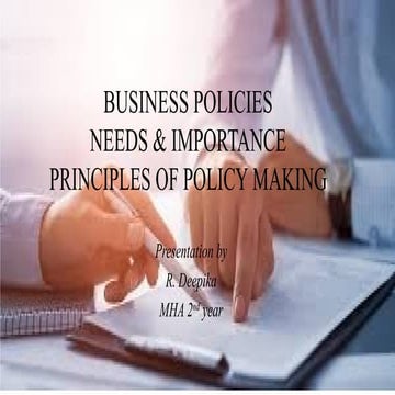Business policy in healthcare management.pptx