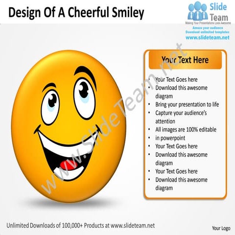 Business power point templates design of cheerful smiley sales ppt slides