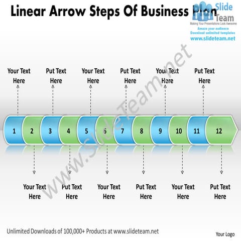 Business power point templates linear arrow flow diagram sales ppt ...