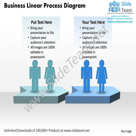 Business power point templates linear process diagram 0812 sales ppt slides