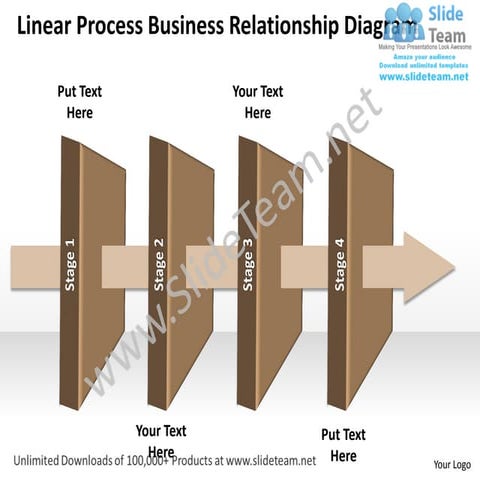 Business power point templates linear arrow flow diagram sales ppt ...