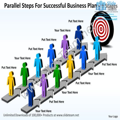 Business power point templates parallel steps for successful plan sales ppt s...