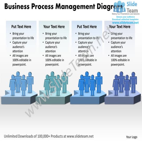Business power point templates process management diagram 0812 sales ppt slides