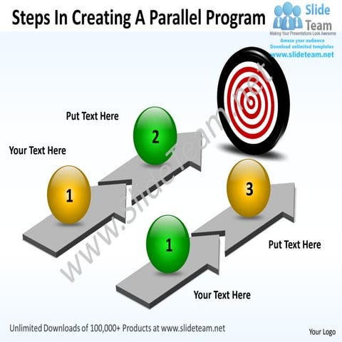 Two stages arrow process diagram production flow charts power point ...