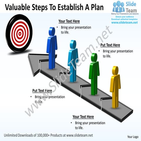 Business power point templates valuable steps to establish plan sales ppt slides