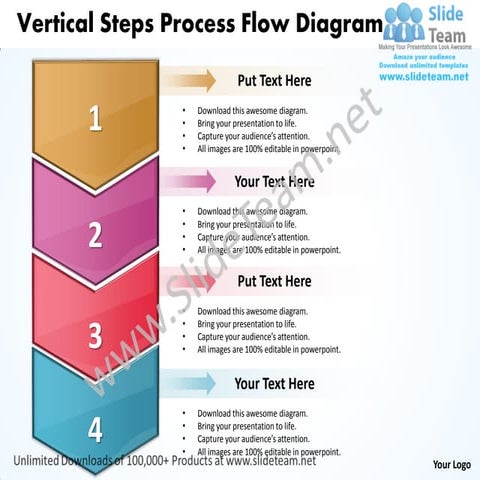 Business power point templates vertical steps process flow diagram sales ppt ...