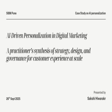 AI-Driven Personalization in Digital Marketing A practitioner’s ...