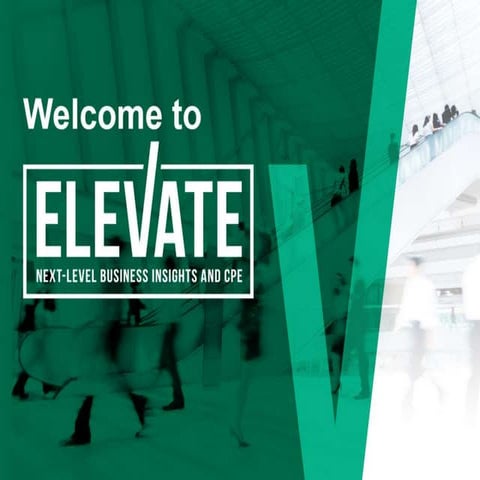 Elevate 2019: Business Leader Slides
