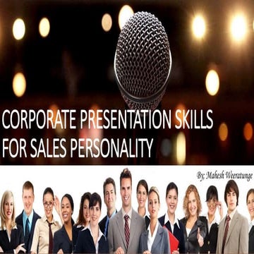 Business Presentation Skills for Corporate Personality