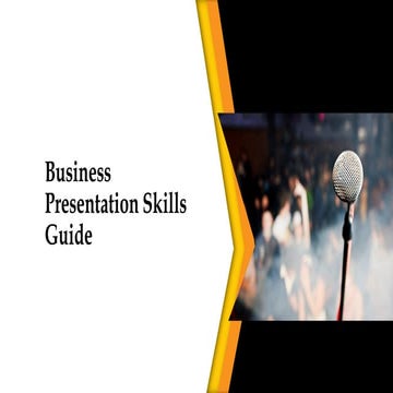 Presentation Skills Guidebook