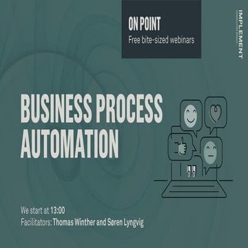 Business process automation - from onsite to online