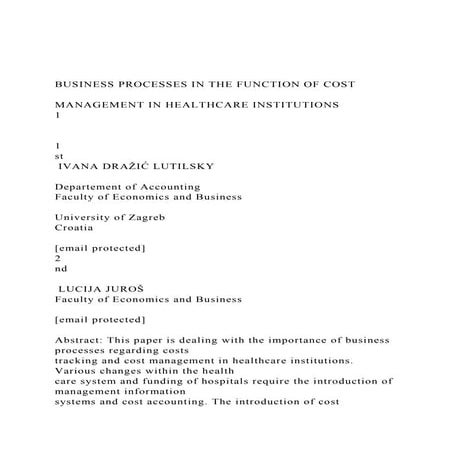 BUSINESS PROCESSES IN THE FUNCTION OF COST MANAGEMENT IN H.docx