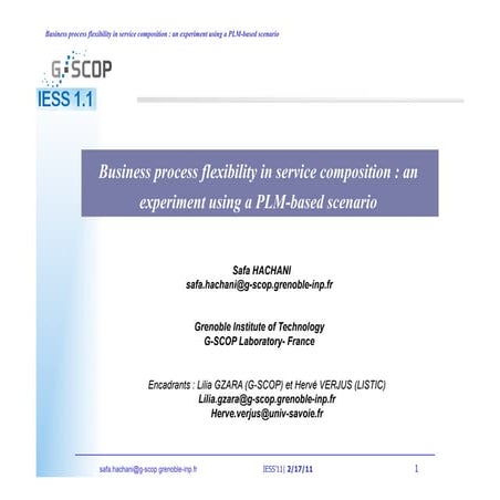 Business process flexibility in service composition