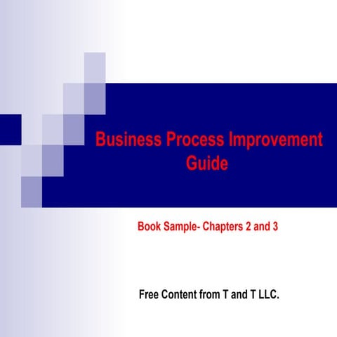 Business process improvement guide