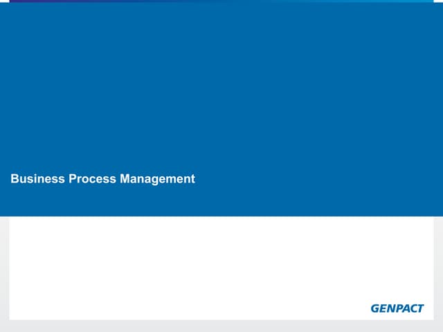 Presentation done in GENPACT