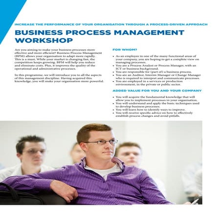 Brochure Business process management workshop 