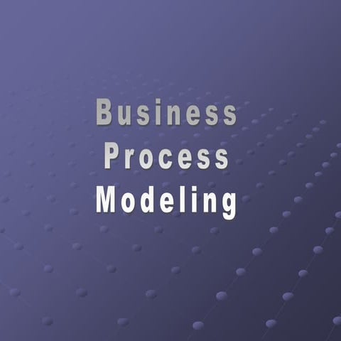 Business Process Modeling