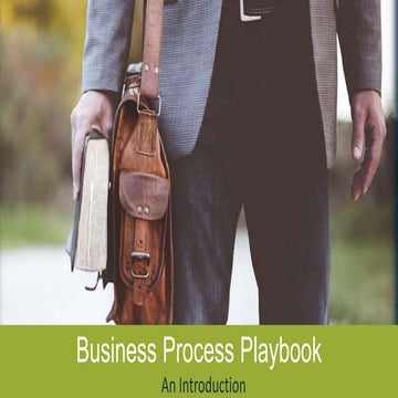Business Process Playbook - An introduction