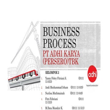 Business process pt adhi karya