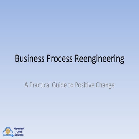 Business Process Re-engineering | PPT