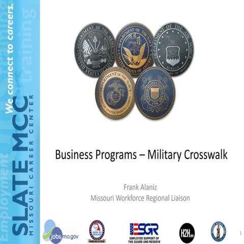 Business programs military crosswalk (esgr)