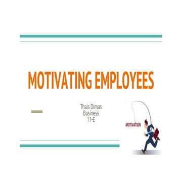 How to Motivate and Inspire your Team | PPTX