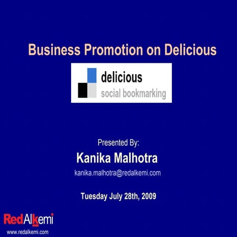 Business Promotion On Delicious Kanika