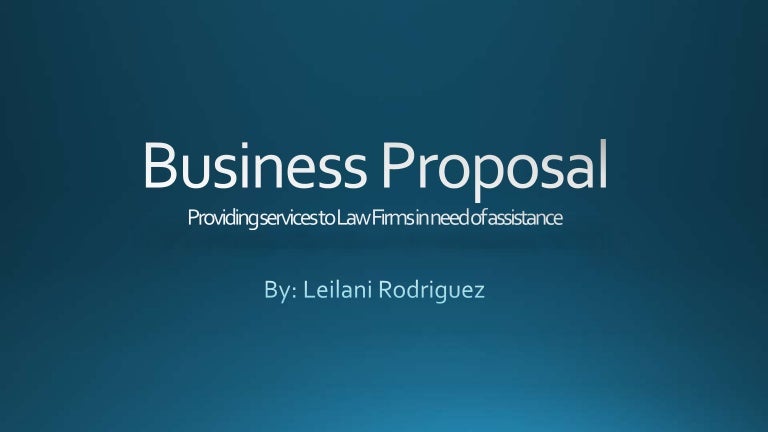Business proposal