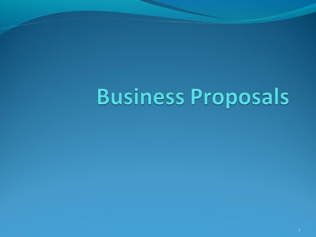 Business proposal
