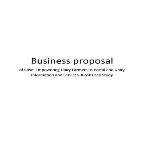 Business proposal