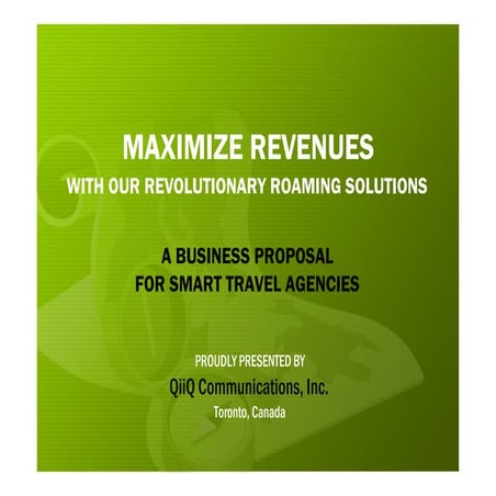 Business Proposal For Travel Agencies