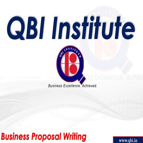 Business Proposal Writing