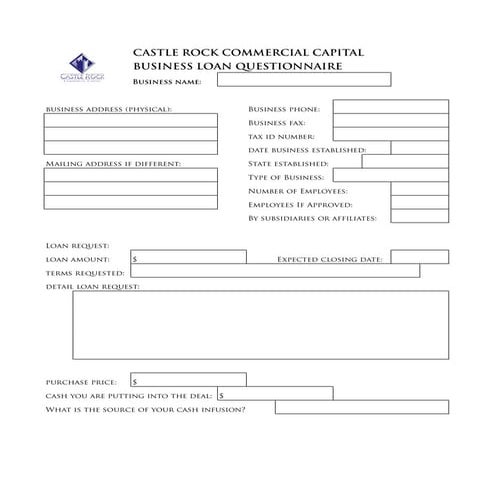 Business Loan Information | PDF