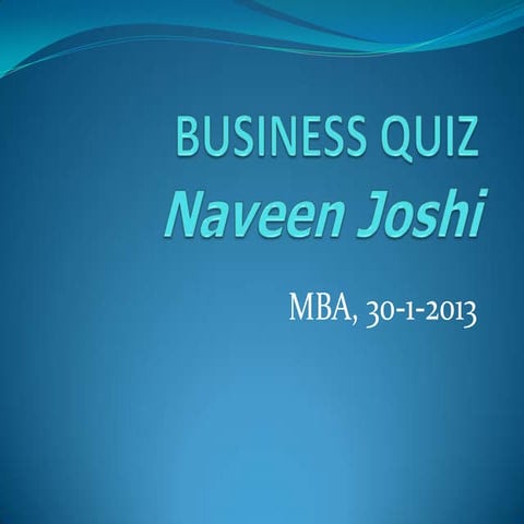 Businessquiz