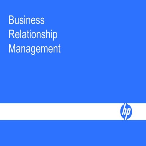 Business relationship management