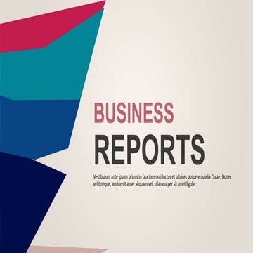 POWER POINT BUSINESS REPORTS DESIGN .pptx