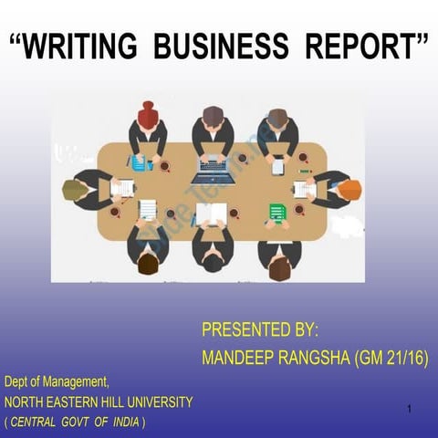 BUSINESS  REPORT  WRITING