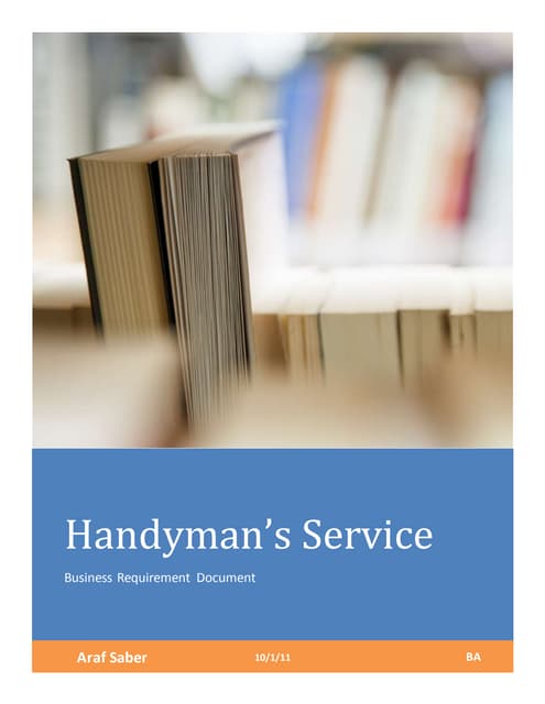 Business requirement document 