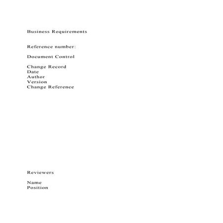 Business RequirementsReference number Document Control.docx