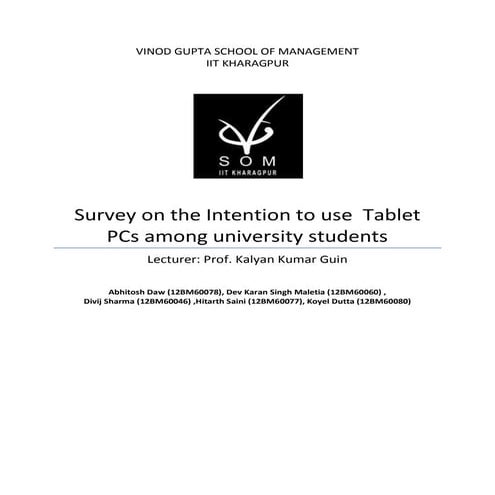 Business rerearch  survey_analysis__intention to use tablet p_cs among univer...