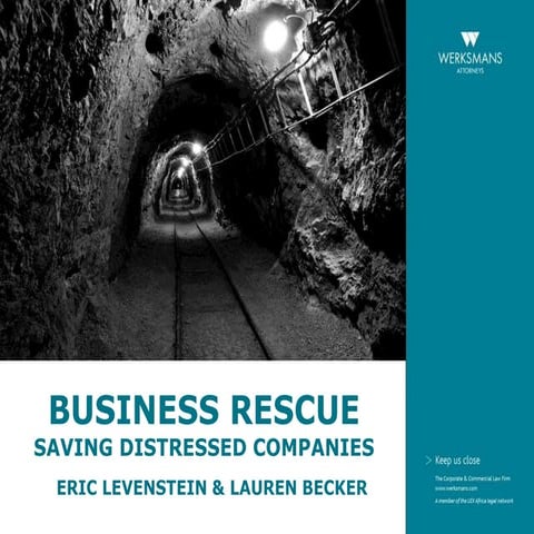 Business rescue: Saving distressed companies (Director Eric Levenstein and Se...