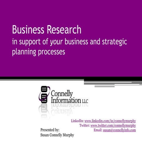 Preparing a Business Plan