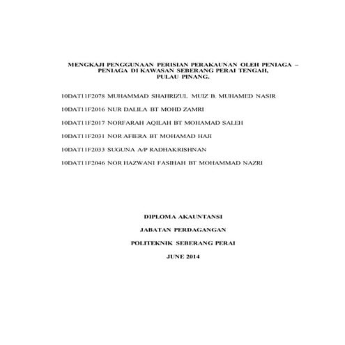 Business research (Last Semester Project)