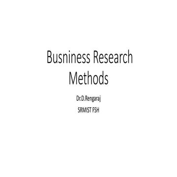 business research methods Introduction to Business Research Methods | PDF