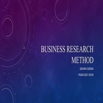 Business research method