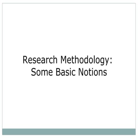 Business Research Methodology Presentation