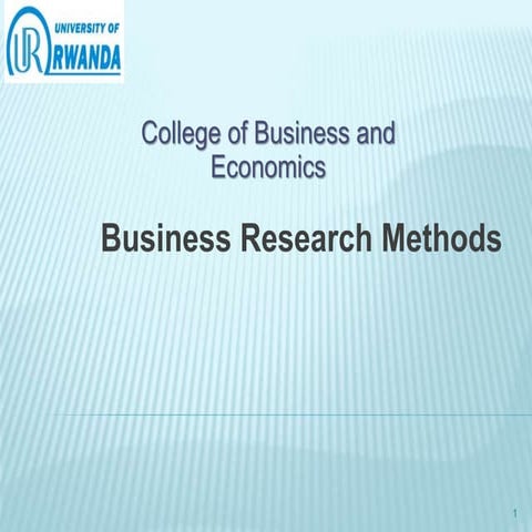 Business research method ppt 1