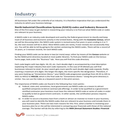 Business research using fed and state gov resources