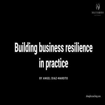 How to build Business Resilience in practice | PDF